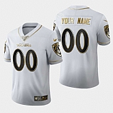 Nike Ravens Customized White 100th Season Vapor Untouchable Limited Jersey,baseball caps,new era cap wholesale,wholesale hats